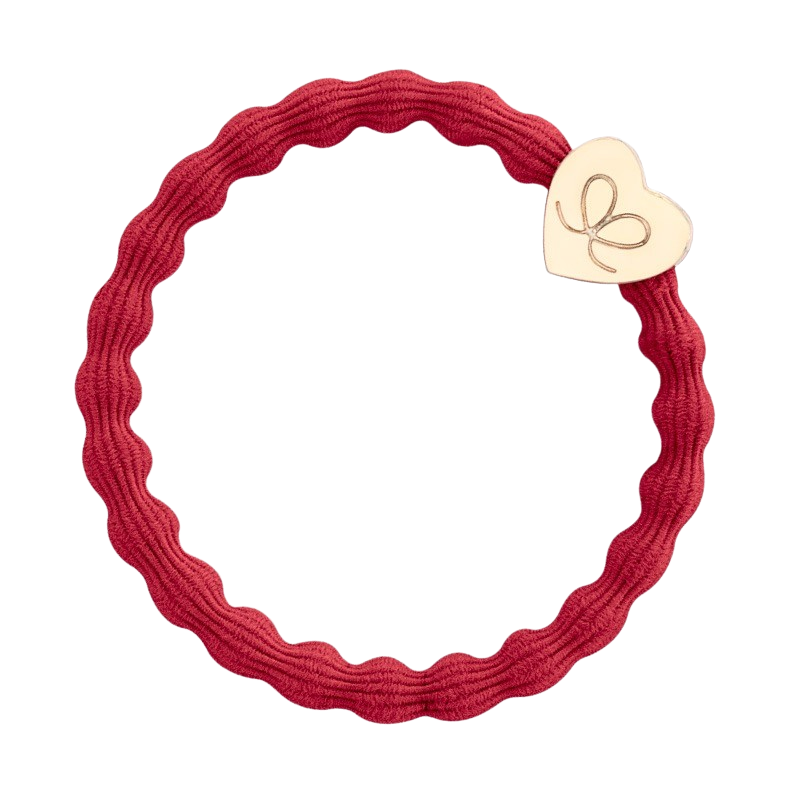 Gold Heart Cherry Red