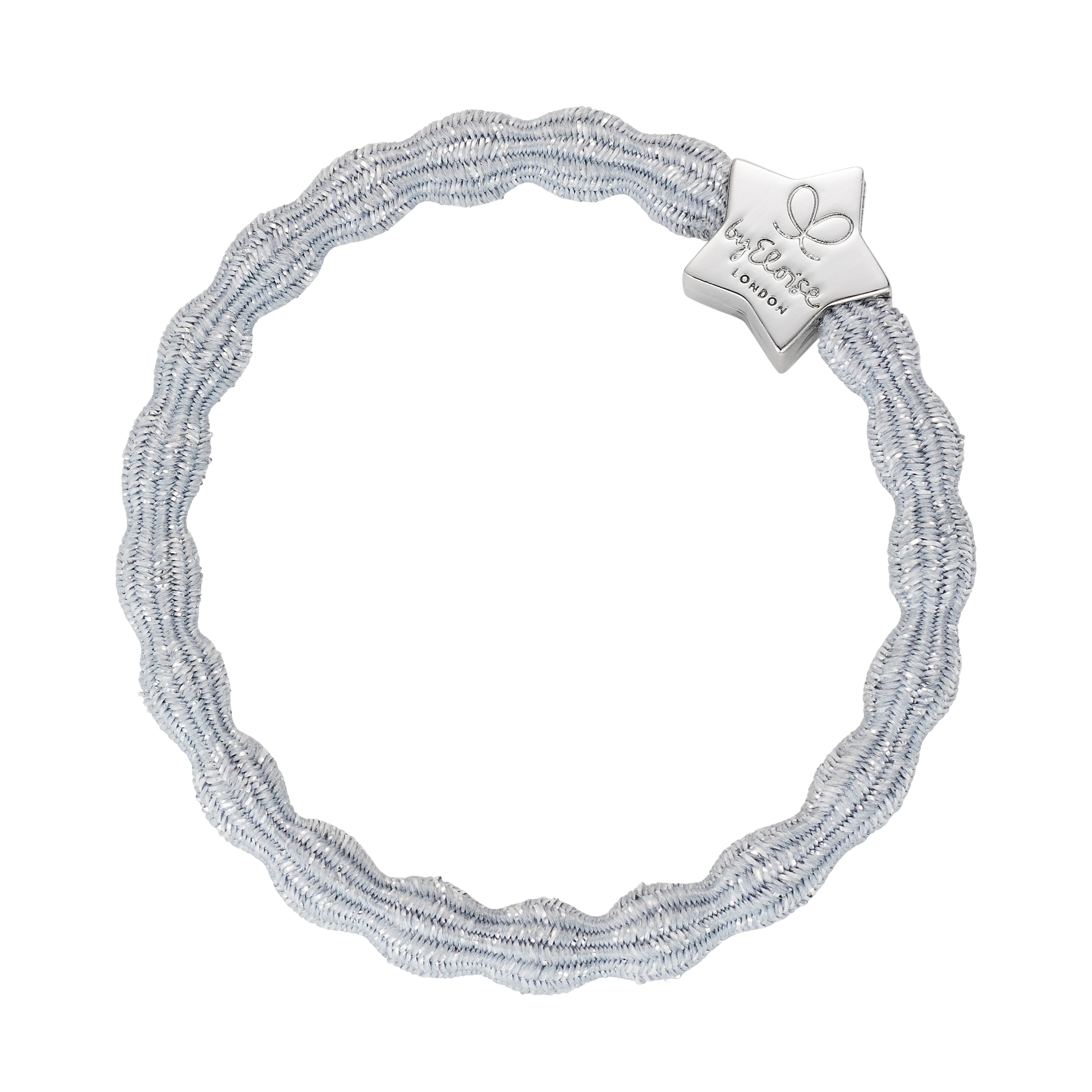 Étoile d'argent métallique