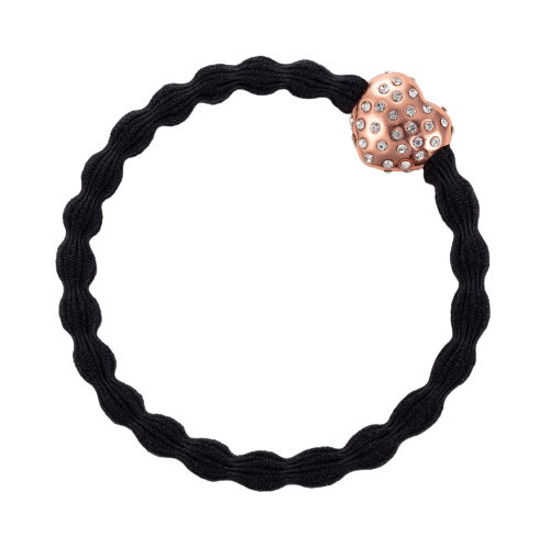 Rose Gold Diamante Bubble Heart